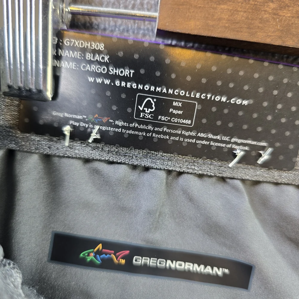 Greg Norman Performance Collection Gray Cargo Shorts